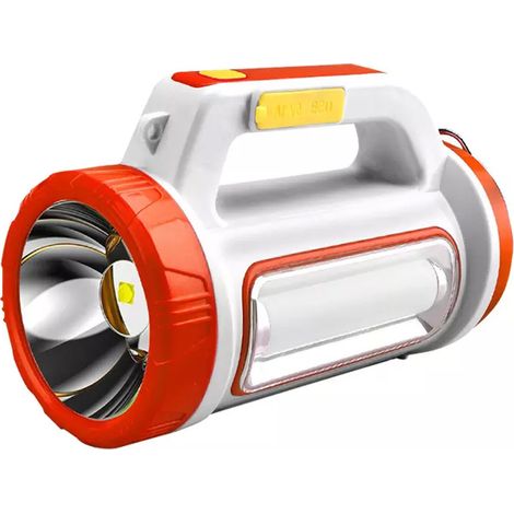 TrAdE Shop Traesio - Torcia Solare Ricaricabile Usb A Led Multifunzione Con Luce Laterale Portatile - (1/5)