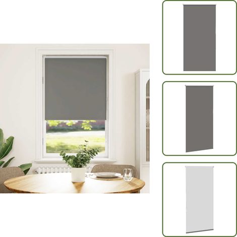vidaXL Verdunkelungsrollo Grau 70x150 cm Stoffbreite 65,7 cm Polyester (1/5)