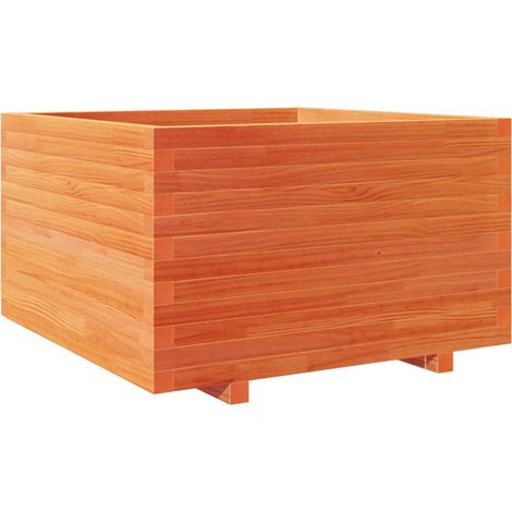 Maison Exclusive - Pflanzkübel Wachsbraun 80x80x49,5 cm Massivhol