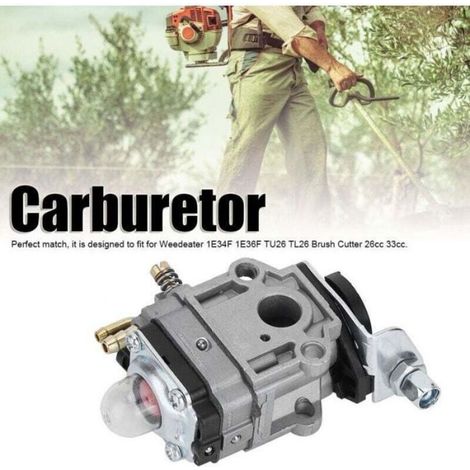 Kits carburateur 10mm compatibles Weedeater 1E34F/1E36F TU26 TL26 – 26cc/33cc (1/5)