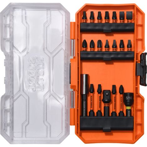 Klein Tools Set de 21 embouts incassables avec porte-embouts (1/2)