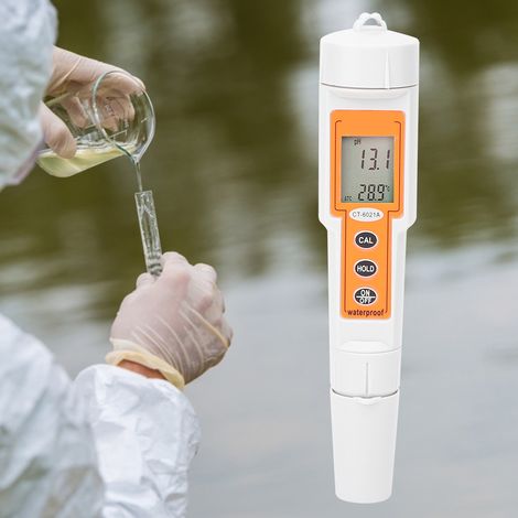 Mini-Handmessgerät für den digitalen pH-Wert (0,0–14,0 pH) – Wasserqualitätstester für Schwimmbad und Aquarium (1/5)