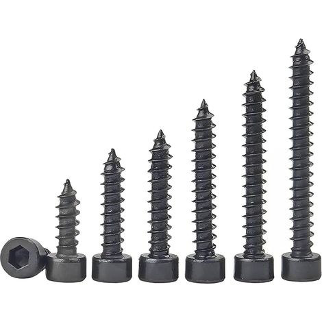 20 Pièces Vis Autotaraudeuses, M3x12mm Vis à Six Pans Creux, Vis à Tête Cylindrique, Filetage Complet, Vis de Machine (1/5)