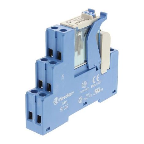 Relais d'interface Finder, 4C Series, 48V c.c., 2 RT, montage Rail DIN ( Prix pour 1 ) (1/2)