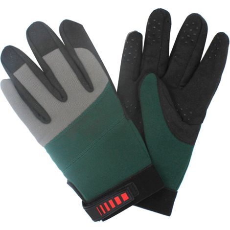 1 paire de gants de travail en similicuir pour la taille et le jardinage, gants de protection et de sécurité (1/5)