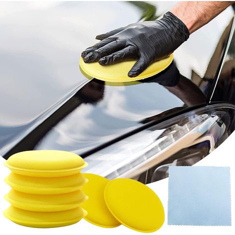 ÉPonge de Polissage de Voiture,Pad Polissage,Tampons Applicateur Voiture (1/5)