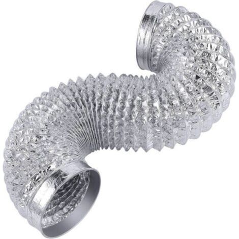 Tuyau d'échappement sec flexible robuste de 4 pouces , kit de conduits en aluminium extra épais (6 couches) pour espaces restreints de 3 pieds (1/4)