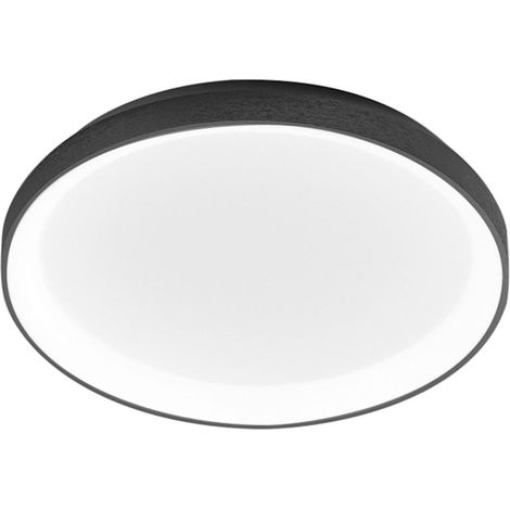 Plafonnier Krizia P/M 38W 3100Lm 3000K En Aluminium Noir Satiné - Plafonnier Led À Lumière Directe Dimmable - Gea Luce (1/2)
