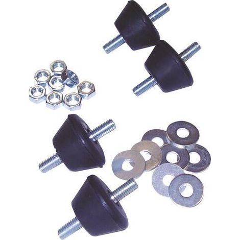 Lot de 4 plots anti-vibratiles pour climatiseur