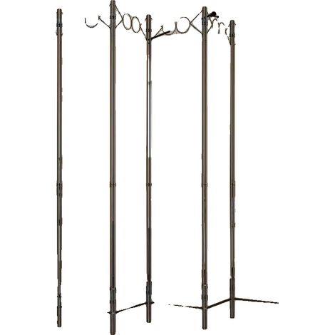 Paravent, Matériau en Tissu, Design Pliable, Chocolat (1/2)