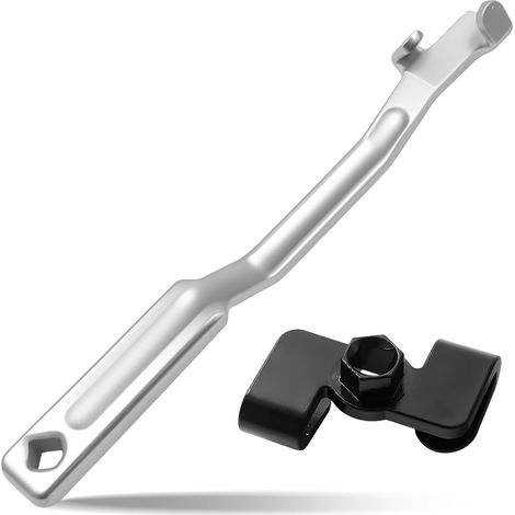Rallonge de clé de 34 cm, en acier inoxydable, pour clé dynamométrique et endroits difficiles d'accès, idéale pour les réparations automobiles et les travaux de mécanique (1/5)
