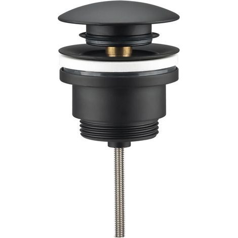 Vidage rond clic-clac noir mat Rubinetterie Noir mat 66mm (1/2)