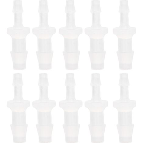 10 raccords réducteurs à embout cannelé pour tuyau d'aquarium, adaptateurs pour pompe à air en PP pour connexion de tuyau en silicone 3,9-6,4