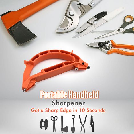 Affûteur Portable 3-en-1 – Pour Ciseaux, Sécateurs de Jardin, Haches et Outils Tranchants (1/4)