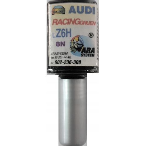 Reparación de arañazos en la pintura del coche Audi LZ6H 8N racinggruen 10 ML arasystem (1/5)