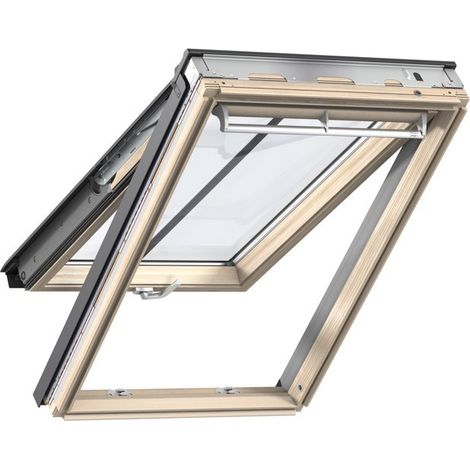 Fenêtre de toit VELUX à projection - Tout confort - Finition bois - 114 x 118 cm - GPL SK06 3057