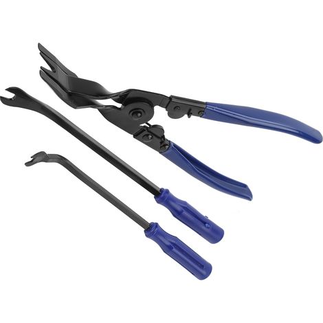 3-teiliges Nietenentfernungswerkzeug, blaues Autoreparaturwerkzeug, Schnappschlüsselsatz mit Oxford-Aufbewahrungstasche (1/5)