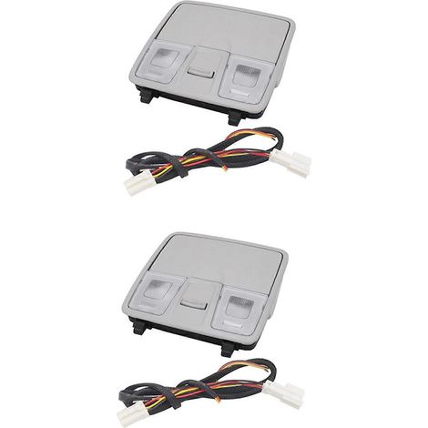 lampes de lecture de pavillon pour console centrale Hyundai Elantra GT I30 IX25 2012-2016, avec éclairage de carte et de toit gris. (1/5)