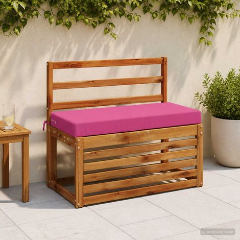 vidaXL Coussin de banc SOEST 100 % polyester Rose 60 x 40 x 8 cm (1/5)