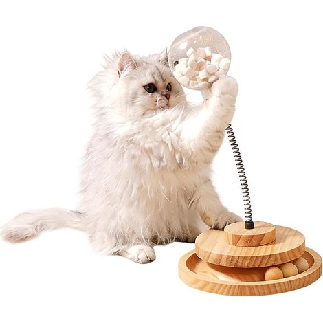 Jeux Chats Jeu Chat Interactif - Jouets Chats Distributeur de Friandises,Jeux Intelligence Chien,pour Jouetchat Interactif pour Manger Lentement Jouet Distributeur Croquette Cat (1/5)