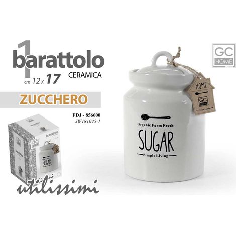 ORGANIC FARM BARATTOLO IN CERAMICA PER ZUCCHERO 12X12X17 CM (1/2)