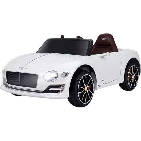 Coche infantil Bentley GT, coche eléctrico infantil con licencia oficial y mando a distancia, 2 motores 390, blanco, 108 x 60 x 43 cm. (1/5)