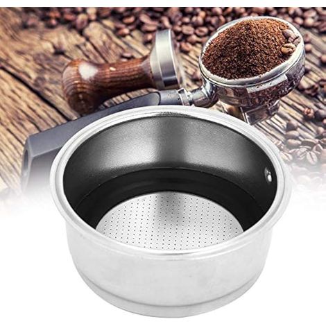 Bol à filtre à café réutilisable et détachable en acier inoxydable pour machine à café (double portion) (1/5)