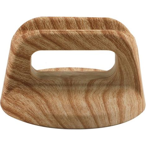 Bouton de couvercle universel en bakélite aspect bois (68 mm) – Bouton résistant à la chaleur bouton de remplacement pour couvercles en verre, marmites et cuiseurs vapeur (accessoire de cuisine) (1/2)