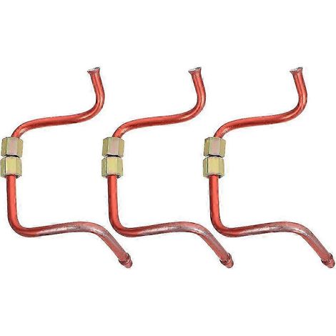 Tuyau pneumatique en aluminium pour compresseur d'air, lot de 3 avec valve de décharge en laiton, sans huile, durable et stable, pour accessoires (1/4)