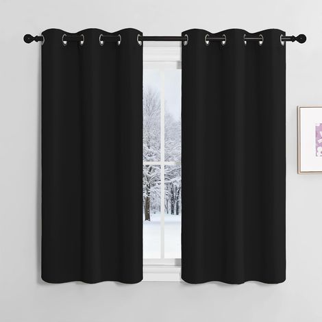 2 Pièces Rideau Occultant à Oeillets, Tissu Triple Épaisseur, Isolation Thermique, Pour Chambre Cuisine Salon (1/5)