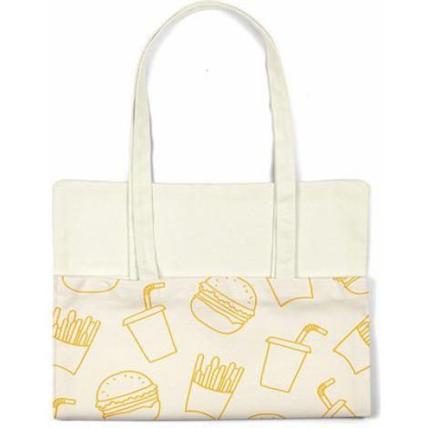 Sac Shopping - Toile Coton 70 x 34 cm - Anses Longues 30 cm - Pliable - 90 g - 1 Pièce (1/4)