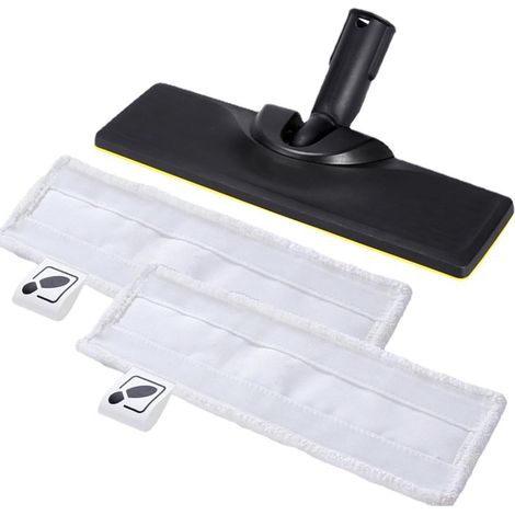 Set de 3 accesorios para limpiadoras de vapor Kärcher SC2 SC3 SC4 SC5 - Accesorios para limpiadoras de vapor Kärcher - Incluye 1 boquilla para suelos y 2 paños de microfibra