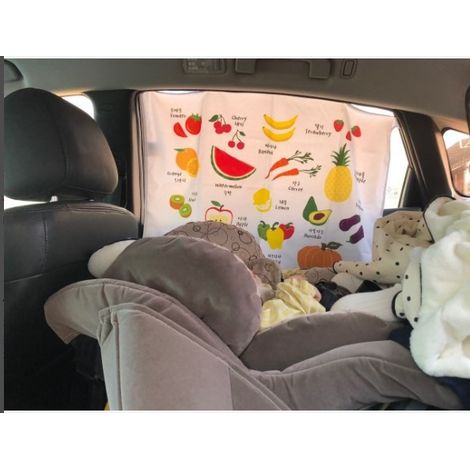 Pare-soleil pour vitres latérales de voiture - protection solaire et UV. Convient aux bébés, aux enfants et aux animaux domestiques - modèle universel.