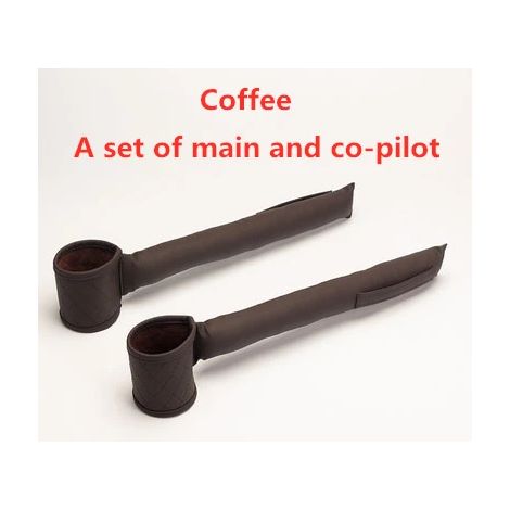 (2 pièces couleur café) Poches de remplissage multifonctions pour sièges auto en cuir, coussin anti-fuite, rembourrage doux, porte-cartes et organisateurs de rangement (1/5)