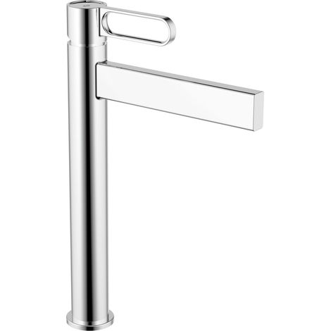 Grifo de lavabo con mezclador monomando Dior Cromo caño alto GME (1/2)