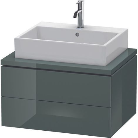 Meuble sous-console L-CUBE 400x720x547mm dolo gr (1/2)