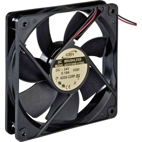 Ventilador axial 12V DC 149,4 m³/h – 2200 rpm – 3,48W – Dimensiones 120 x 120 x 25 mm – Ruido 39,1 dB – Para espacios confinados – Adda (1/2)
