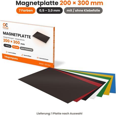 Magnetplatte Magnetfolie Schwarz Nein 0,5 mm