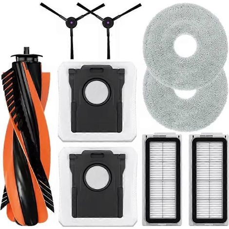 Accessoires pour Cecotec Conga X70 aspirateur robot Main Roller brosse latérale sac à poussière filtres HEPA lingette de lavage pièces (1/5)