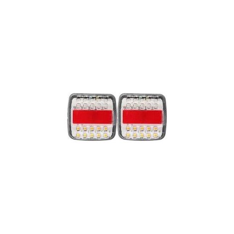 Feux de camion, feux de remorque haute luminosité 20 perles étanches et antichoc, adaptés aux camions lourds (1/5)