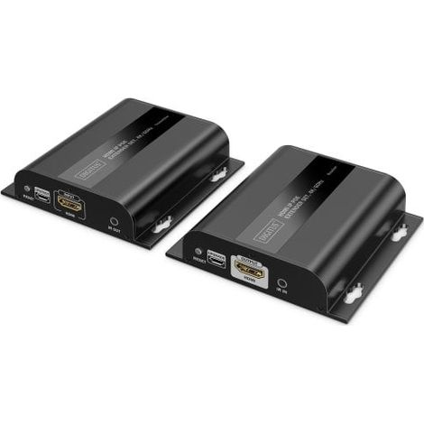 Kit di estensione IP Digitus in fibra Hdmi PoE 4K/60Hz 120/200m Nero [DS-55353]