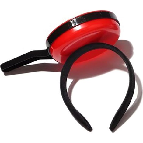 Niedliches, lustiges Pan-Stirnband, leichtes Haaraccessoire aus Kunststoffharz für Mädchen, geeignet für Make-up und Bad (Rot) (1/5)
