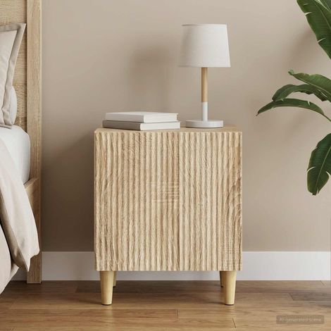 vidaXL Armadio da Notte Rovere Sonoma 43 x 34,5 x 50 cm (1/5)