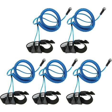 Bracelet antistatique 5 pièces, composants de contrôle industriel à 2 circuits