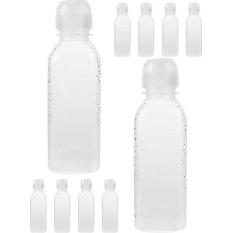 Lot de 10 flacons doseurs d'huile transparents en plastique pour un dosage précis en cuisson (1/5)