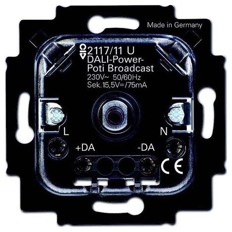 Dimmer integrato Busch Jaeger 2117/11 U nero