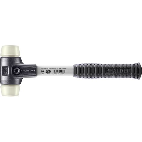 HALDER SIMPLEX Schonhammer Ø 40 mm Nylon mit verstärkem Tempergussgehäuse und Fiberglasstiel (1/5)