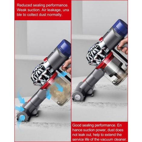 Joint d'étanchéite pour aspirateur - Compatible Dyson V10 SV12 Installation facile - Maintenance et réparation - Diamètre 11 5 cm (1/5)