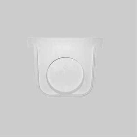 Tappo per canaletta cm 13x14h - uscita ø 7,5-9 cm