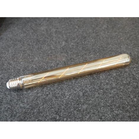 Ampoule tube ambrée à filament vintage culot E27 Ø 30x300mm LED 4W 2700K 320lm 230V non-dimmable STAB TRIO (1/2)